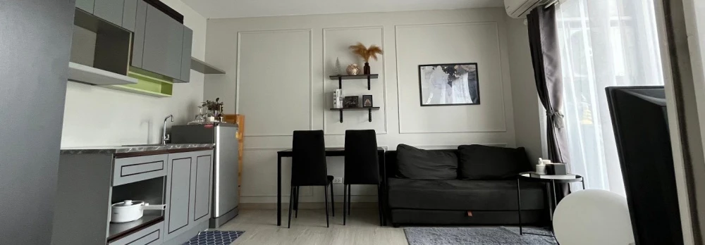 For rent: The Key Chaengwattana, 1 bedroom, 1 bathroom, decorated in a theme, good location, convenient transportation, reserve now!