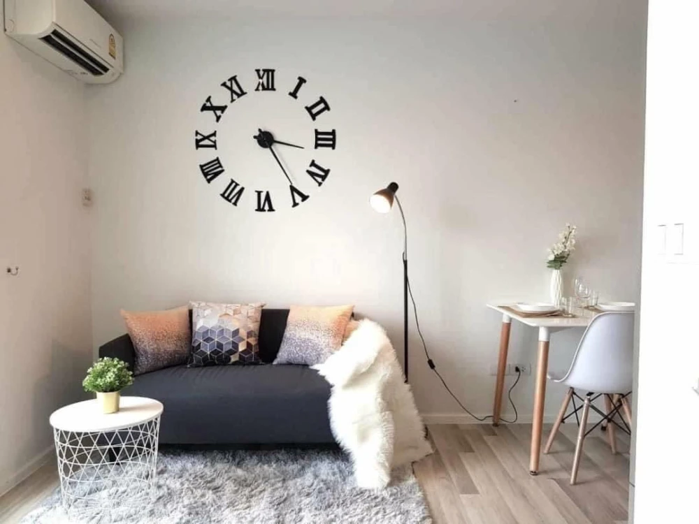 For rent: The Key Phahon Yothin (Phahon Yothin 34), beautiful room, fully furnished, soft sunlight in the morning, comfortable drying of clothes, no m