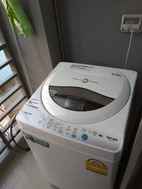 For rent: The Kith Plus Sukhumvit 113, a lovely room on the 5th floor with beautiful wallpaper and fully furnished. Reserve now!