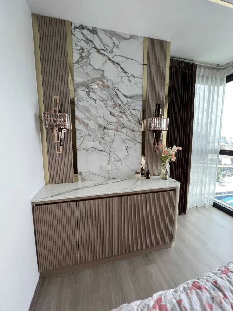 For rent or sale: THE LINE Phahonyothin Park, a comfortable room, elegant and fully furnished, spacious and comfortable. Reserve now!
