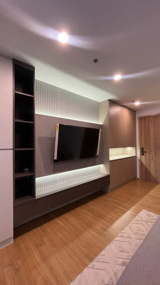 For rent THE LINE Phahonyothin Park, ready to move in, furnished, just bring your bag+++