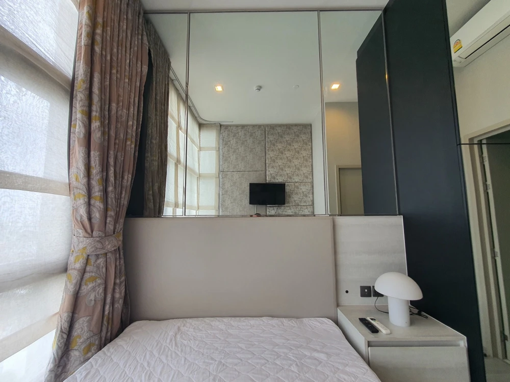 For rent: The Line Sukhumvit 101, 1 bedroom, 1 bathroom, high ceiling, airy, built-in wall, awesome! Reserve now!