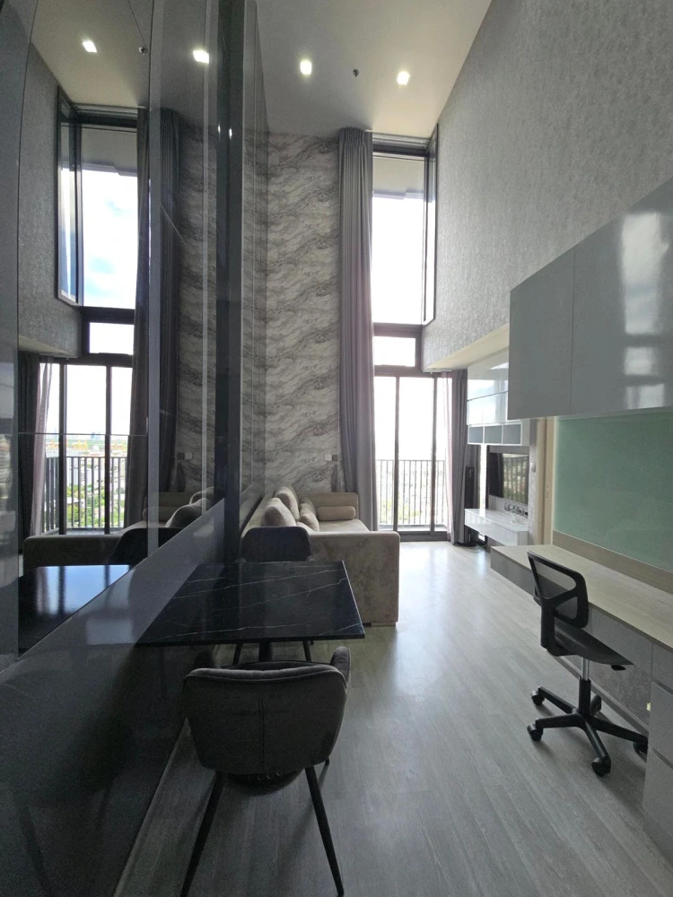 For rent: The Line Sukhumvit 101, 21st floor, river view, fully furnished, nice to live in, reserve now, hurry!