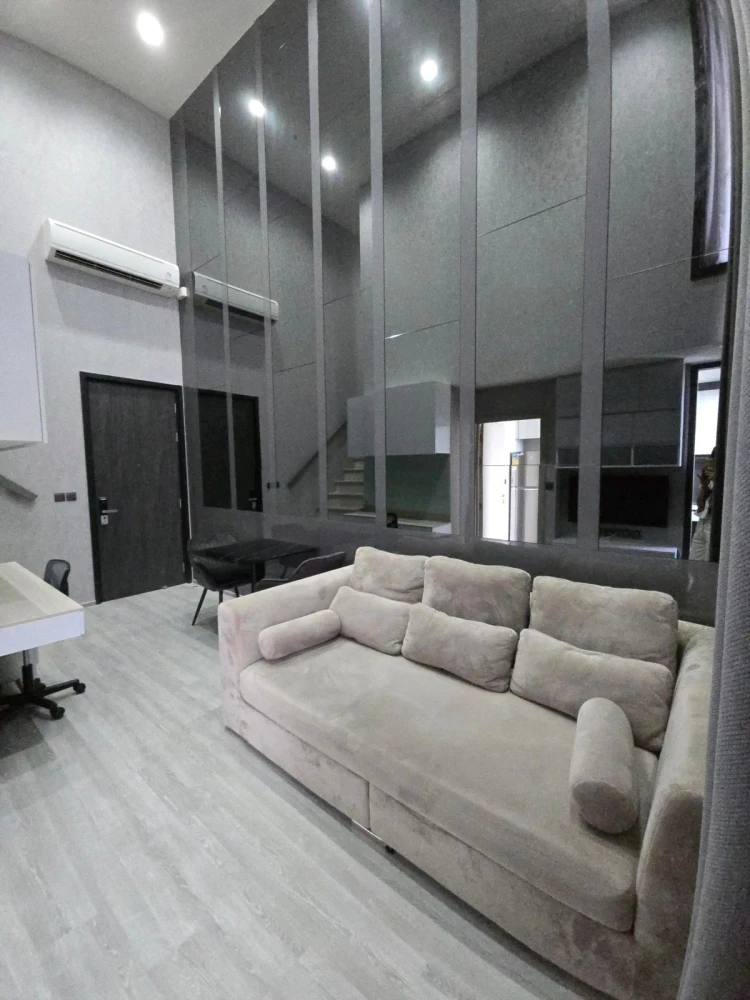 For rent: The Line Sukhumvit 101, 21st floor, river view, fully furnished, nice to live in, reserve now, hurry!