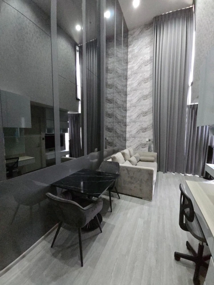 For rent: The Line Sukhumvit 101, 21st floor, river view, fully furnished, nice to live in, reserve now, hurry!
