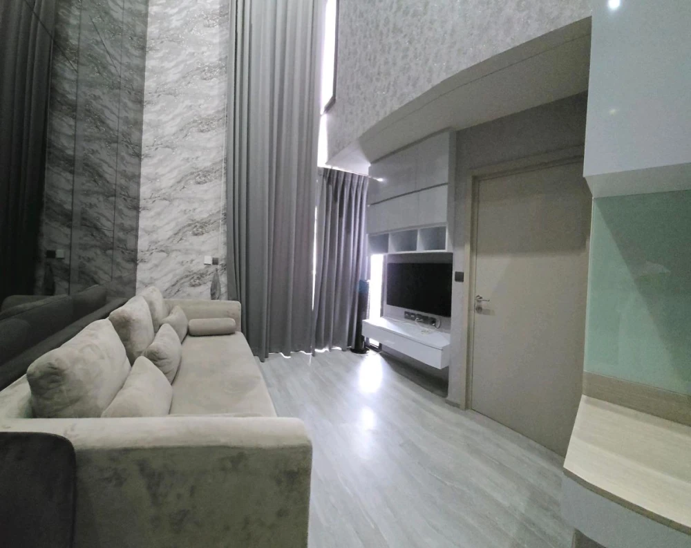 For rent: The Line Sukhumvit 101, 21st floor, river view, fully furnished, nice to live in, reserve now, hurry!