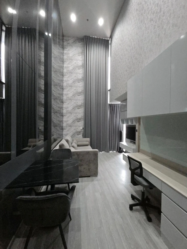 For rent: The Line Sukhumvit 101, 21st floor, river view, fully furnished, nice to live in, reserve now, hurry!