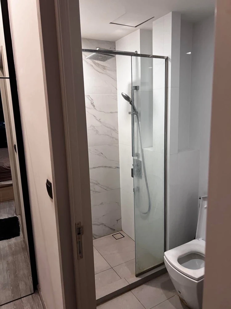 For rent: The Line Sukhumvit 101, a beautifully decorated room with superb built-in furniture and a beautiful view from a high floor. Don't miss it!