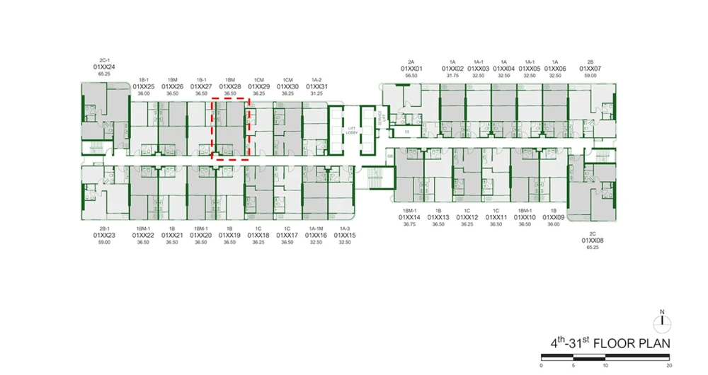 For rent: The Line Vibe, north facing, no sun, garden view, lots of space, beautifully decorated, grab it now!
