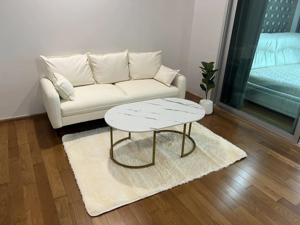 For rent: The Line Phahon Yothin Park, very spacious usable area, with beautiful wallpaper, ready, don't wait, book now.