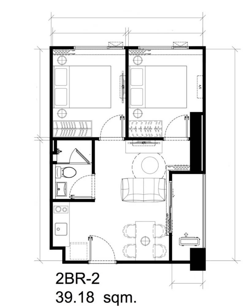 For rent: The Livin Ramkhamhaeng, corner unit, pool view, fully furnished, ready to move in. Book now!