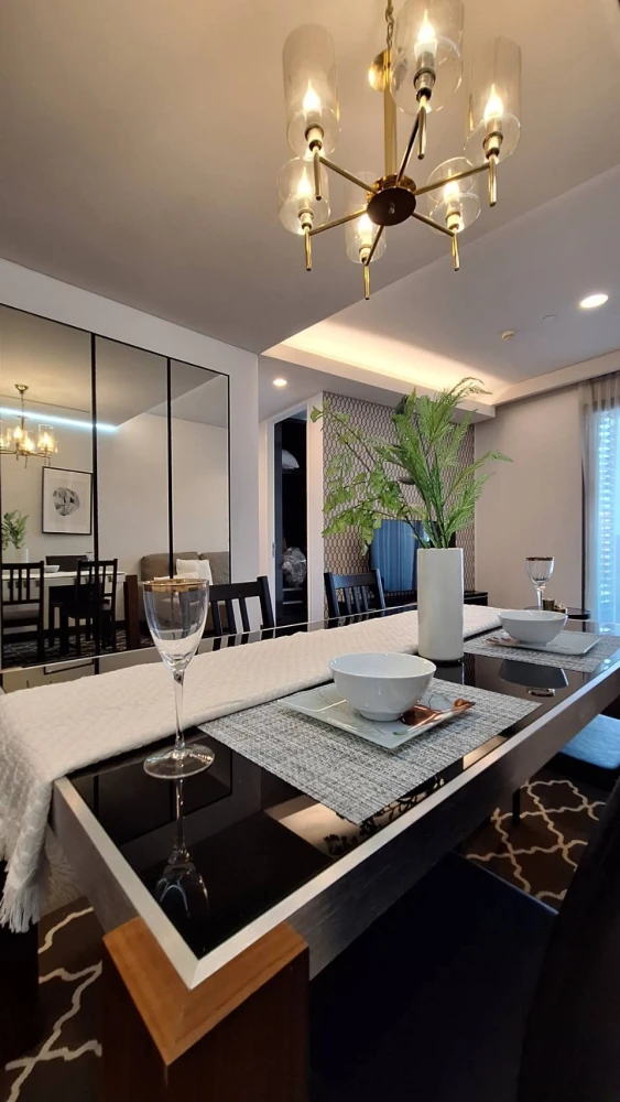 For rent The Lumpini 24, a room decorated in a luxurious style, complete with facilities, hurry and book before you miss out++