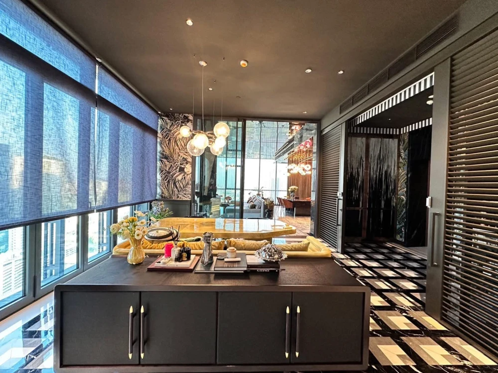 Luxury condo for rent at The Monument Thonglo. Corner unit with private elevator and excellent interior design. Don't miss out!
