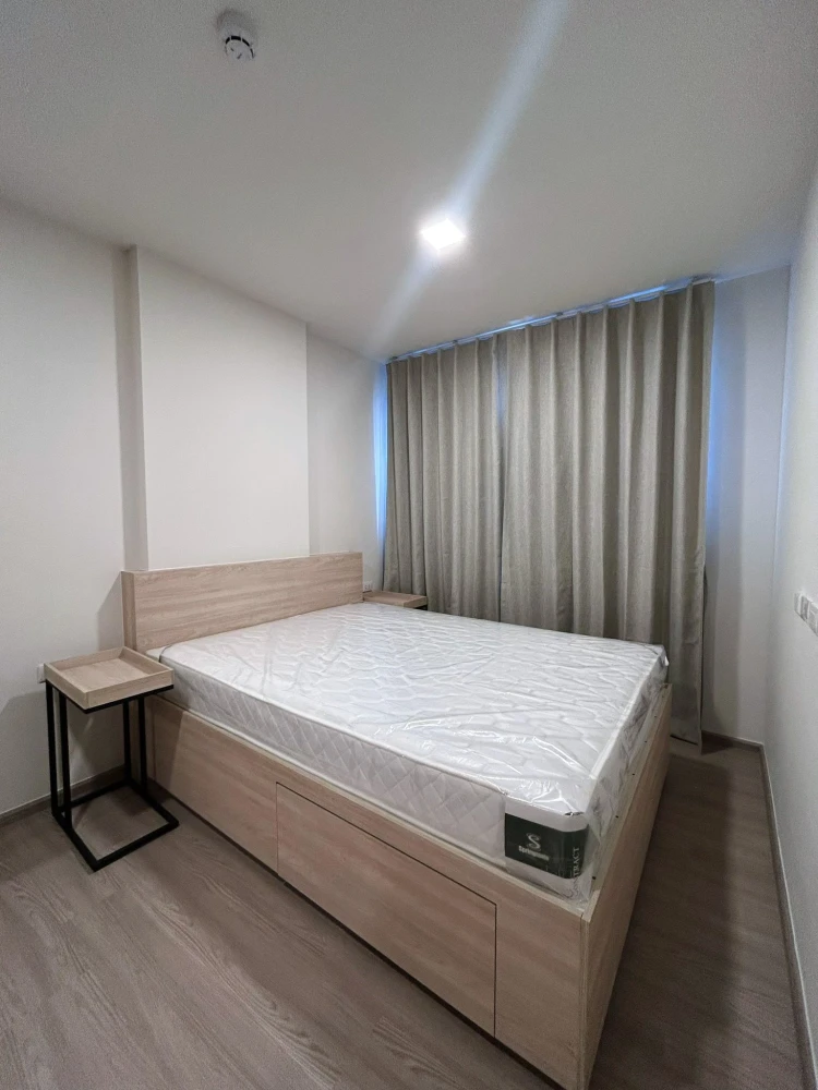 For rent: The Muve Sukhumvit 107, 2 bedrooms, 2 bathrooms, spacious living area, fully furnished, convenient location. Book now!