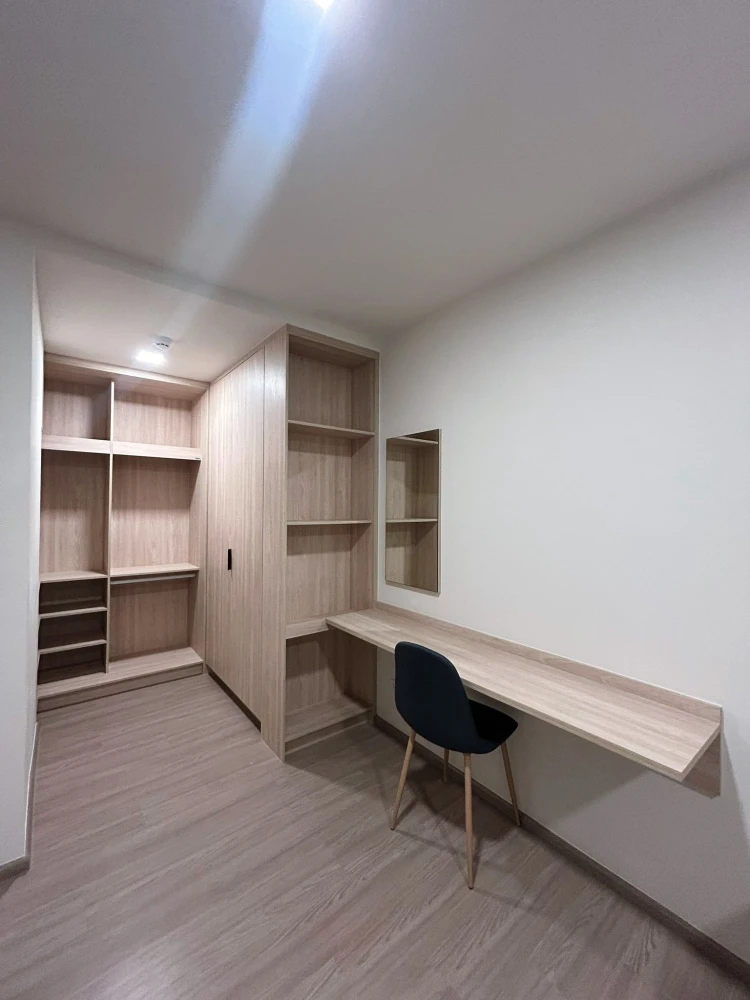 For rent: The Muve Sukhumvit 107, 2 bedrooms, 2 bathrooms, spacious living area, fully furnished, convenient location. Book now!