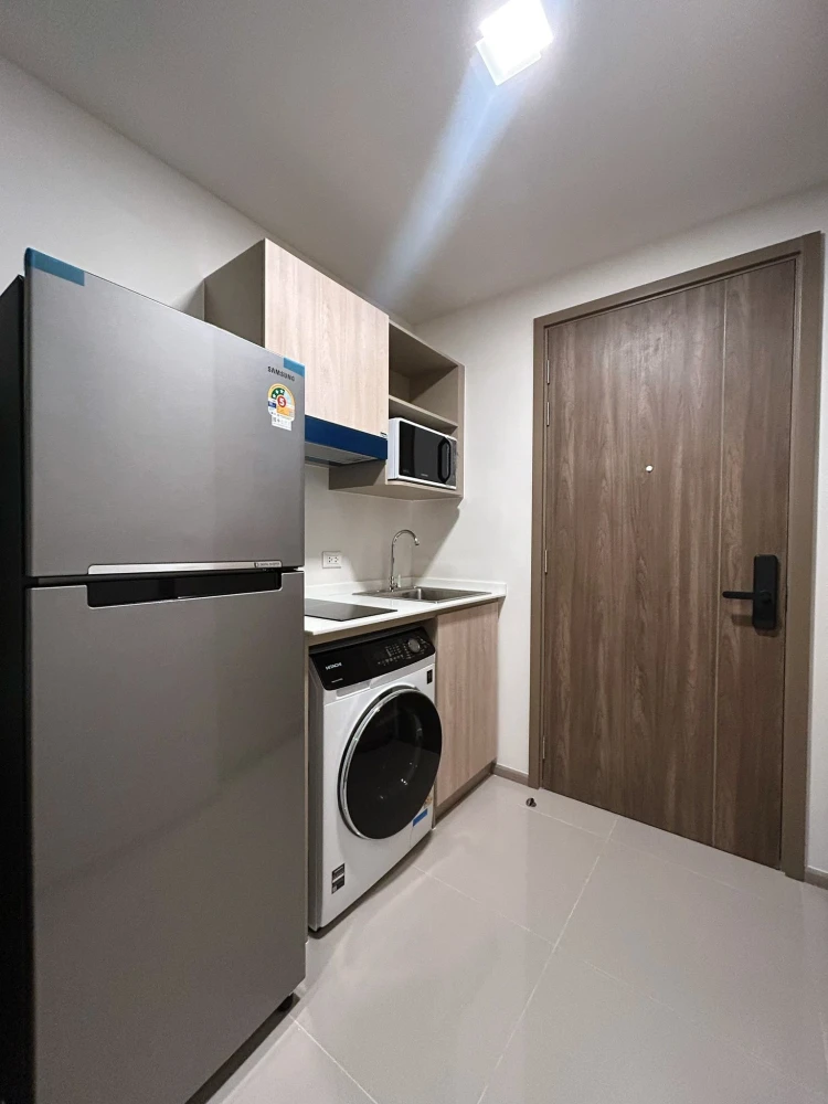 For rent: The Muve Sukhumvit 107, 2 bedrooms, 2 bathrooms, spacious living area, fully furnished, convenient location. Book now!