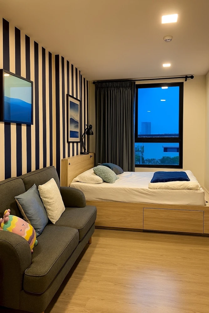 For rent: The Muve Bang Khae Phase 1, ready-to-move-in room, furnished, just bring your bag!!!