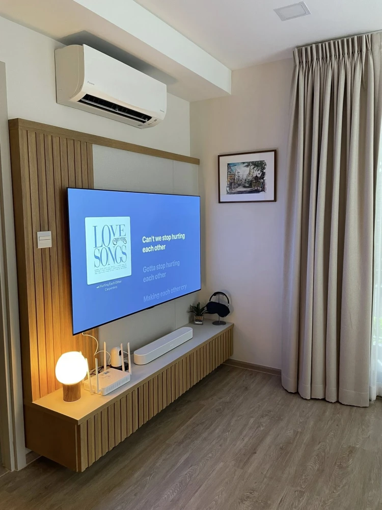 For rent: The Nest Chula Samyan, Building B, corner room, with parking, swimming pool view, fully furnished, built-in, book now
