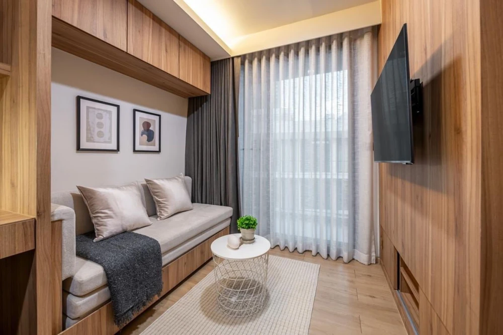 Spacious and comfortable rooms for rent at The Nest Ploenchit, fully furnished. Book now!