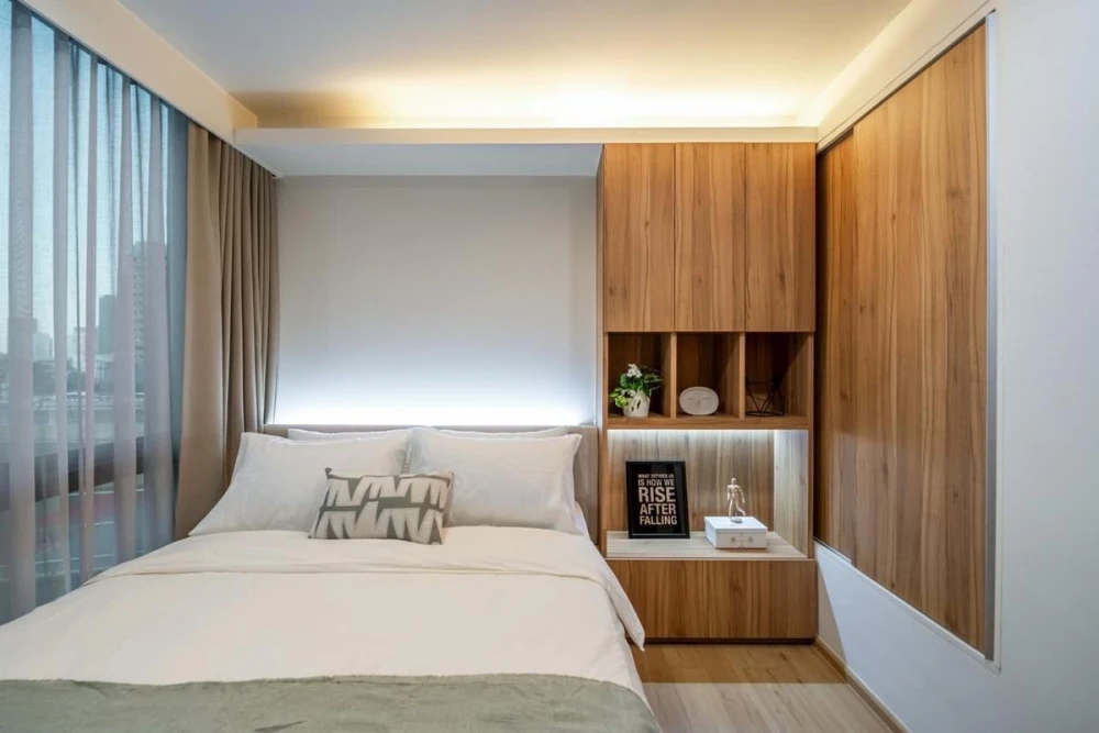 Spacious and comfortable rooms for rent at The Nest Ploenchit, fully furnished. Book now!