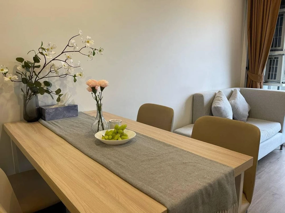 For rent: The Nest Sukhumvit 64, 1 bedroom, 1 bathroom, fully furnished. Good like this, hurry and reserve now.