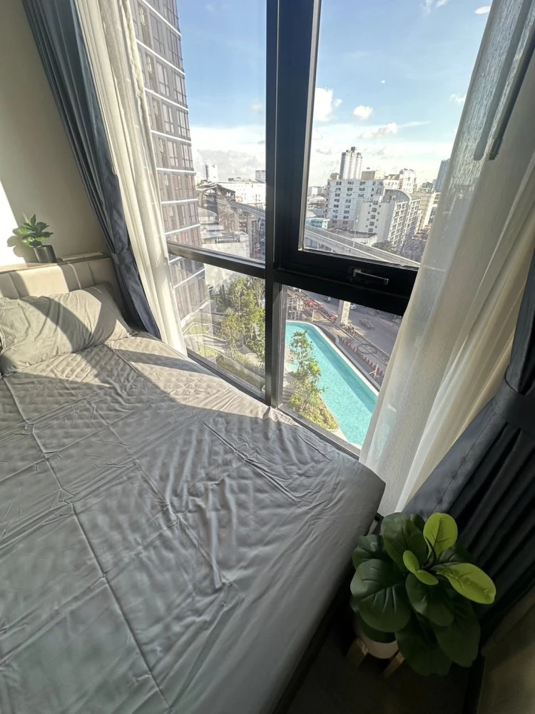 For rent: The Origin Ladprao-Bangkapi, 1 bedroom, 1 bathroom, 8th floor, beautiful view, no blocking, reserve now!