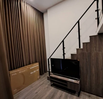 For rent: The Origin Ladprao-Bangkapi, 4th floor, fully furnished room, ready to move in, reserve now, urgently.