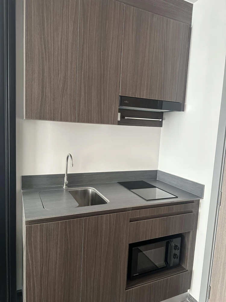For rent: The Origin Ladprao-Bangkapi, ready to move in, fully furnished, complete with electrical appliances. Hurry and reserve now!