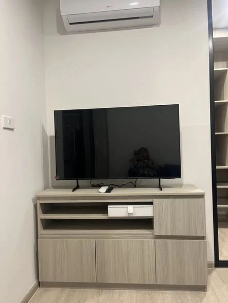 Studio apartment for rent at THE ORIGIN Sukhumvit Sailuat E22 Station, 3rd floor (not high floor). Special price available now!