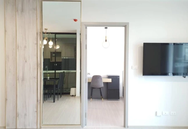 For rent: The Parkland Charan–Pinklao, 12th floor, high floor, beautiful view, fully furnished, reserve now.