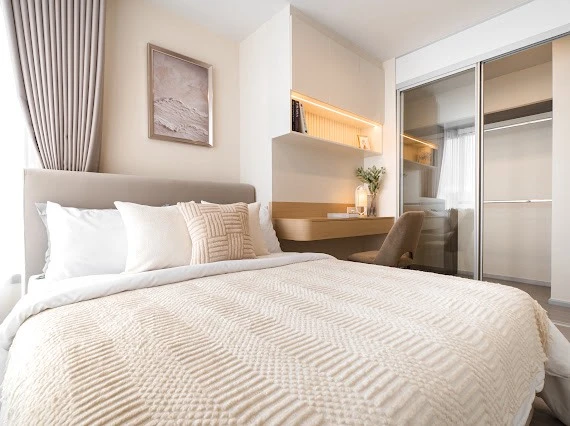 For rent: The Parkland Phetkasem 56, ready to move in, fully furnished, spacious and comfortable room, reserve now.
