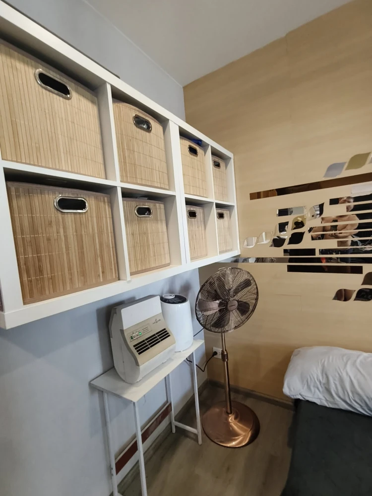 For rent: The Politan Rive. Fully furnished with appliances. Bunk bed provides ample storage for clothes and belongings. Book now!