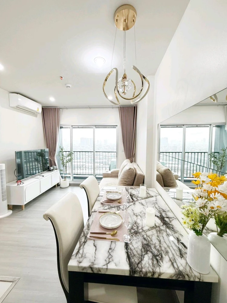 For rent: The President Charan - Yaek Fai Chai Station, beautiful room, fully furnished, ready to move in, reserve now.