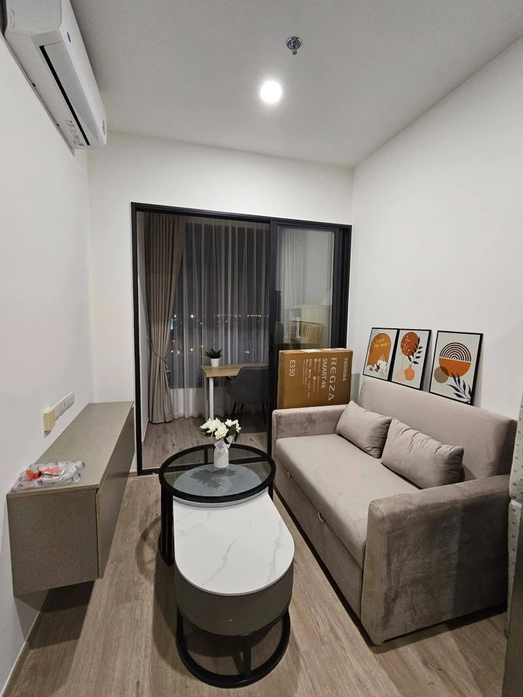 For rent: The Rich Rama 9-Srinakarin, a beautifully designed apartment fully furnished with appliances for comfortable living.