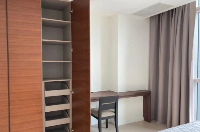For rent: The River, 28th floor, spacious room, fully furnished, ready to move in immediately. Interested? Reserve now!