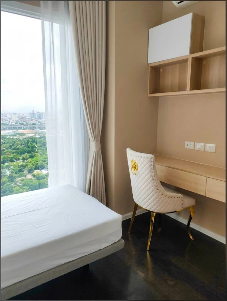 For Rent: The Saint Residences, 38th floor. Corner unit with a beautiful view, fully furnished, and inviting. Book now if interested!