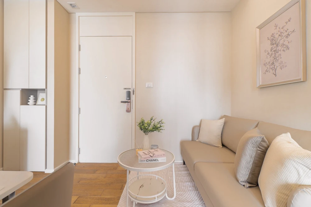 For rent: The Saint Residences, Chatuchak Park view, high floor, beautiful view, simple but very nice decoration, book now!