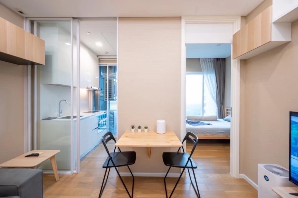 For rent: The Saint Residences. Unobstructed view, fully furnished, very livable. Book now! Don't miss out!