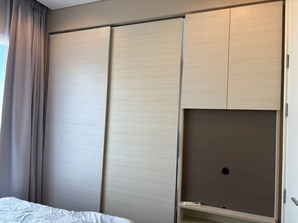 For rent: The Saint Residences. Nice room, fully furnished, beautiful Union Mall view, unblocked. Don't miss out!