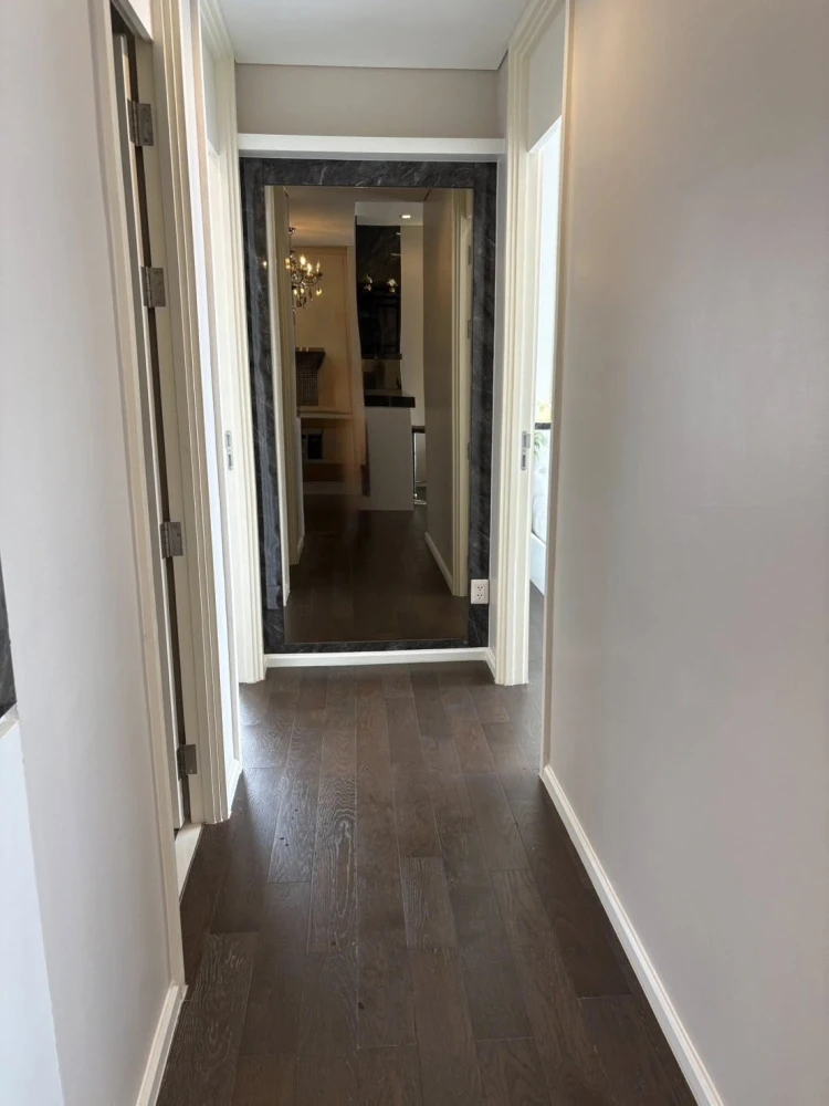For rent: The Saint Residences, a beautifully decorated room with excellent built-in furniture and plenty of usable space. Don't miss out!