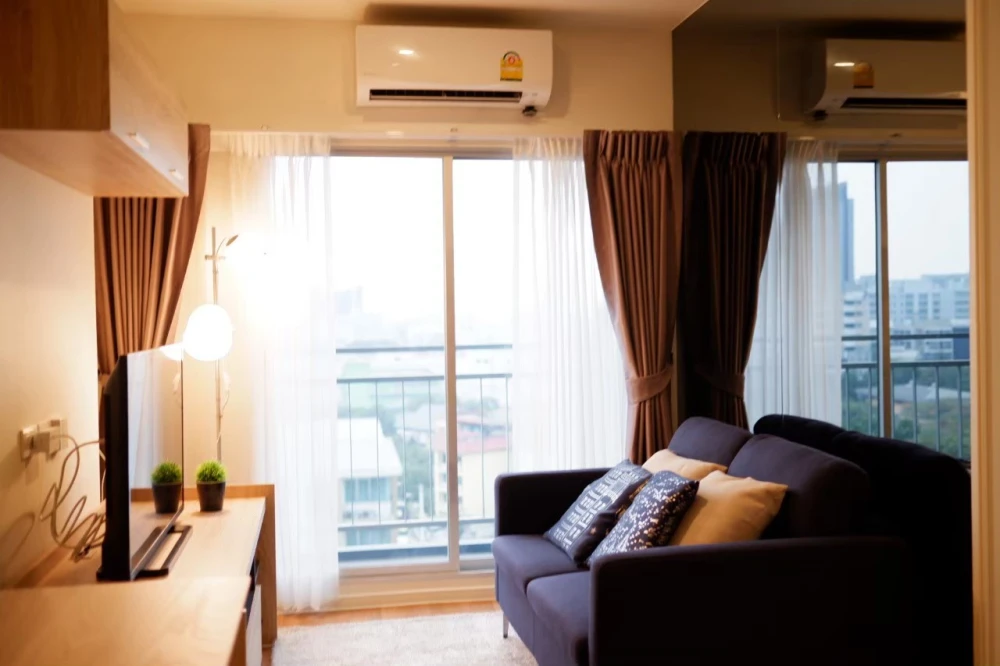 For rent: The Selected Kaset-Ngamwongwan, beautiful room, balcony, open view, cool breeze all year round, fully furnished, ready to move in