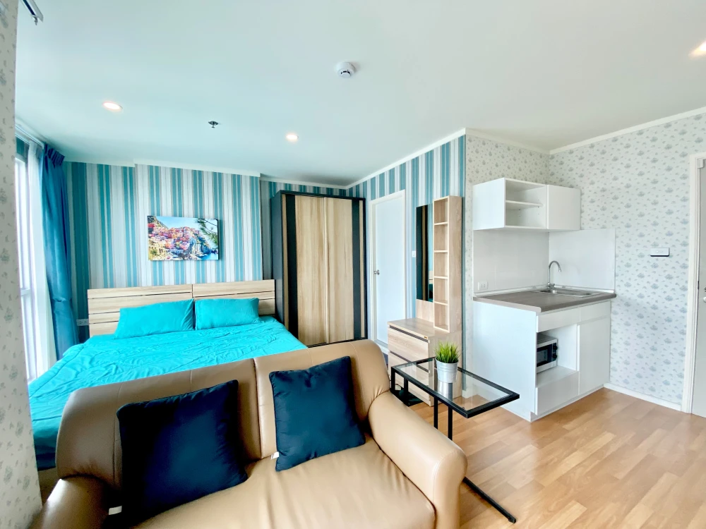 For rent, The Selected Kaset Ngamwongwan, beautiful room, good view, 1 bedroom, fully furnished, very nice, hurry up, book now.