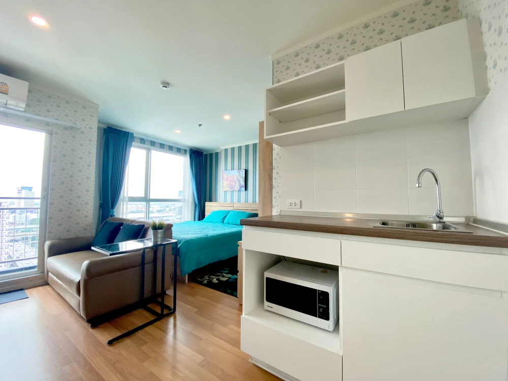 For rent, The Selected Kaset Ngamwongwan, beautiful room, good view, 1 bedroom, fully furnished, very nice, hurry up, book now.