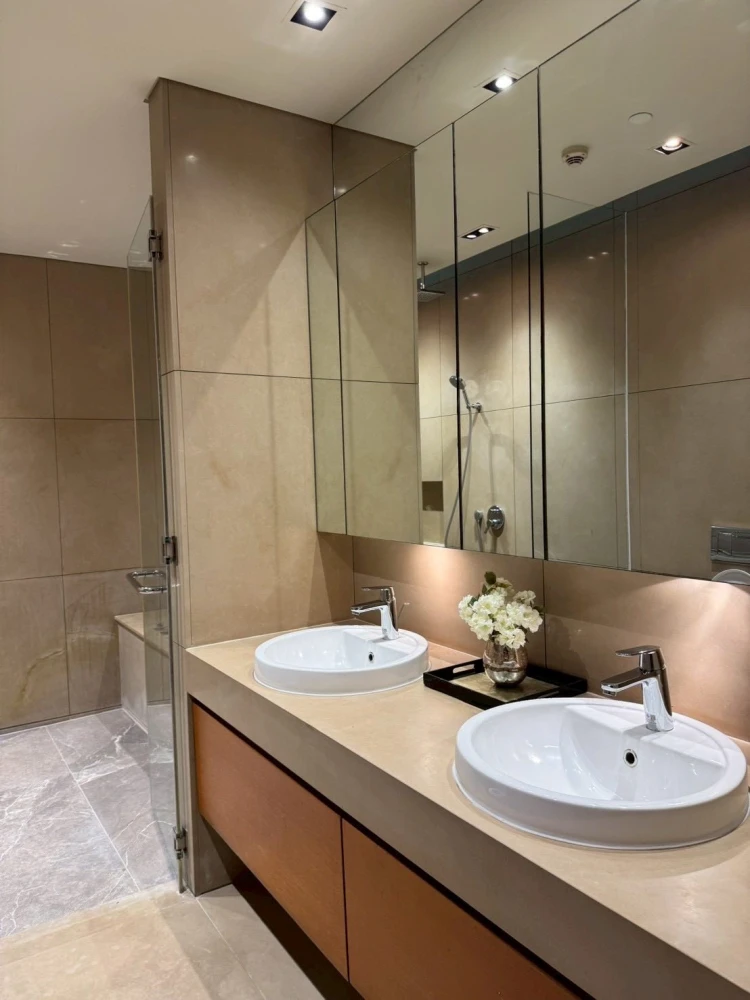 For rent: The Sukhothai Residences, 2 bedrooms, 2 bathrooms, spacious living area, high ceilings, private elevator. Book now!