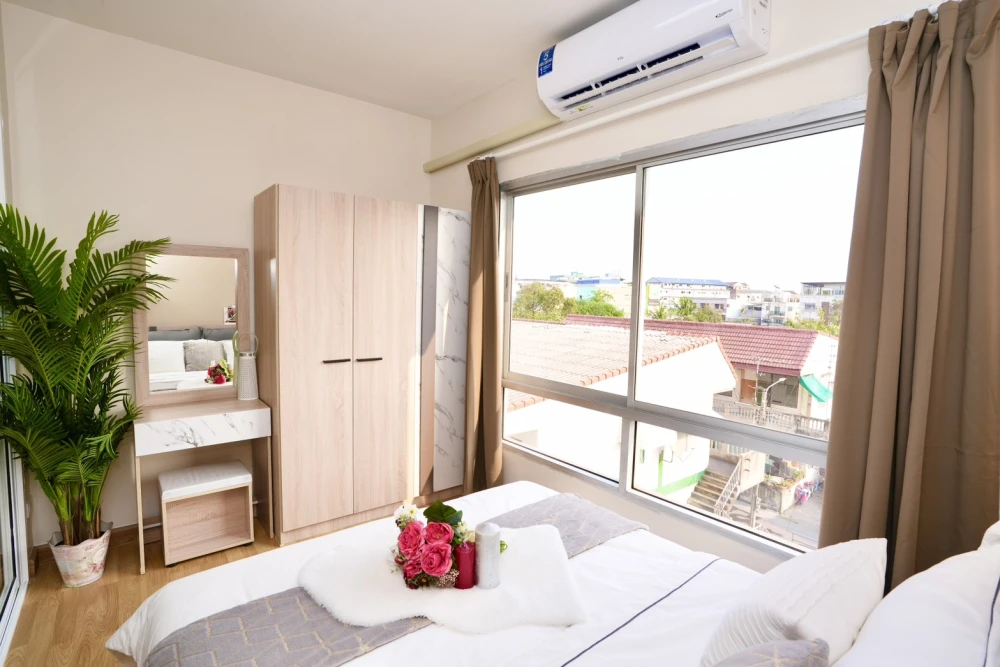 For rent: The Tree Lat Phrao Wang Hin, Building A, 4th floor, fully furnished, ready to move in.