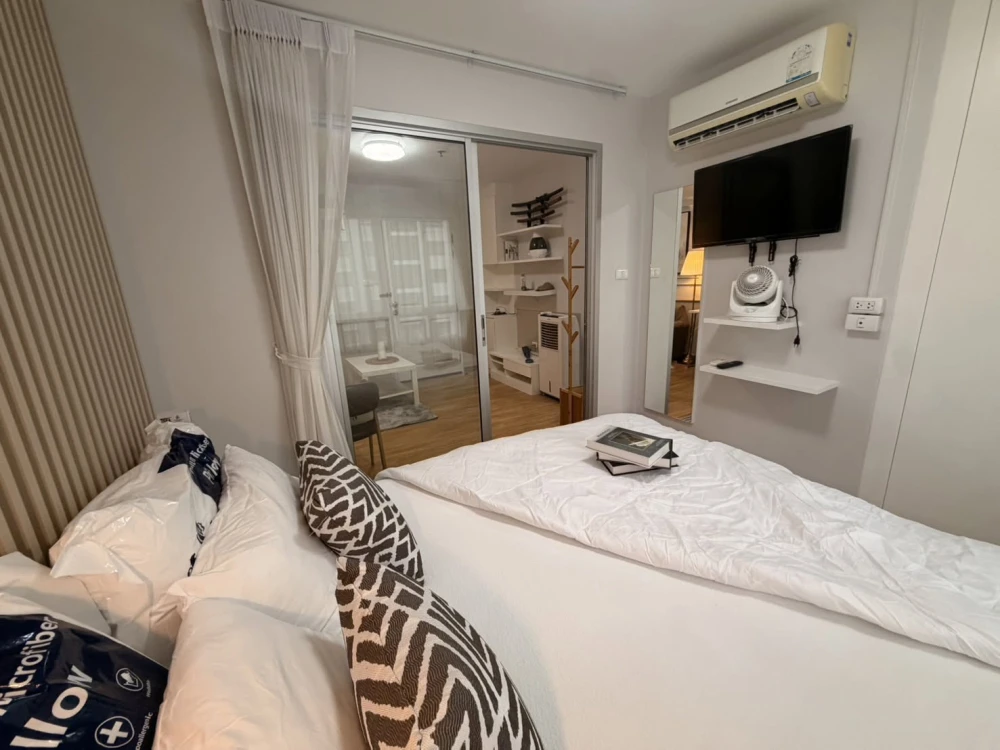 ให้เช่า The Trust Residence Ratchada-Rama 3 ห้องน่าอยู่ เฟอร์ครบ ชั้นสูงวิวเมือง รีบจองเลย