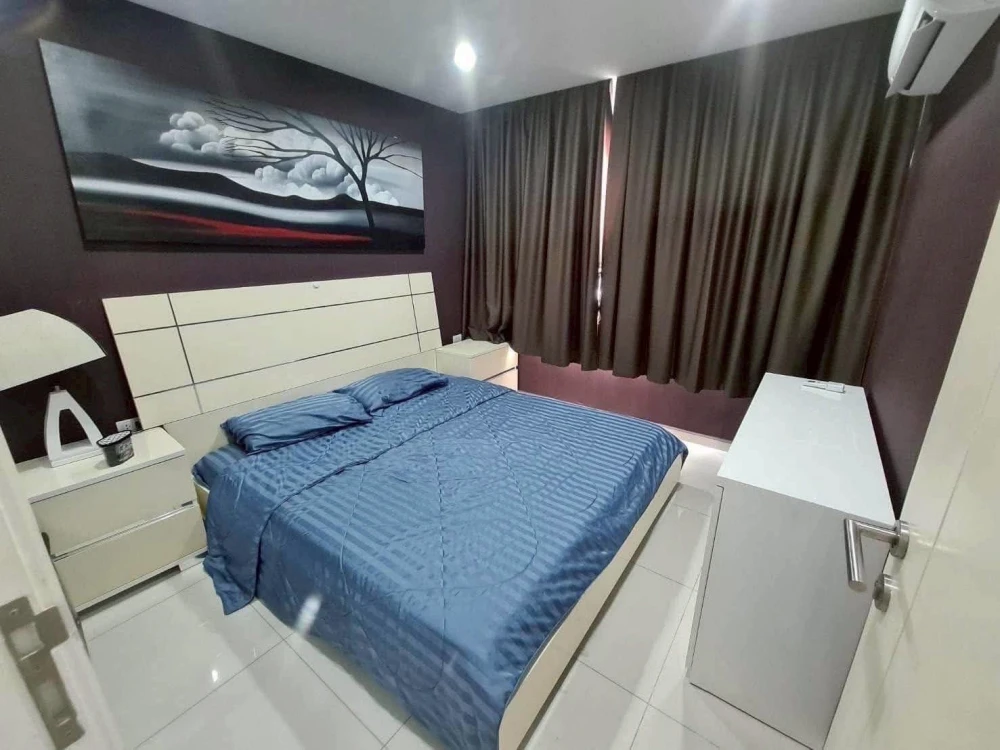 For rent: The Vision, a comfortable room with a large sofa for sitting and a sea view. If it's this good, what are you waiting for?