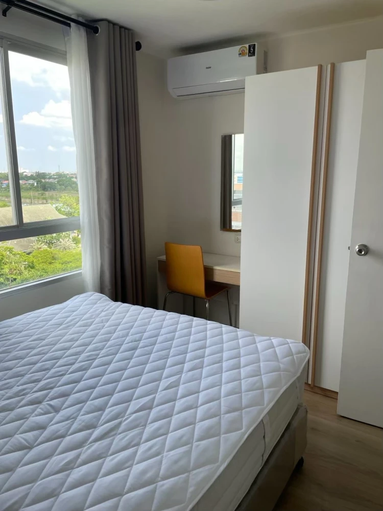 Condo for rent at U Campus Rangsit-MuangAke, Building A, 8th floor. Fully furnished with built-in furniture, ready to move in.