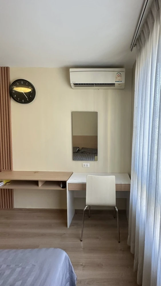 For rent: U Campus Rangsit-Muangake Studio room decorated in soothing tones, fully furnished and equipped with appliances. Reserve now!