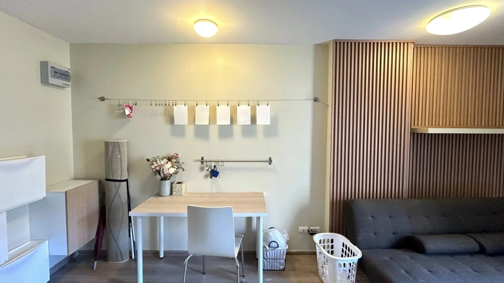 For rent: U Campus Rangsit-Muangake Studio room decorated in soothing tones, fully furnished and equipped with appliances. Reserve now!